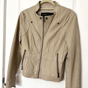 NWOT Leather Trench Coat, Crop style, size M